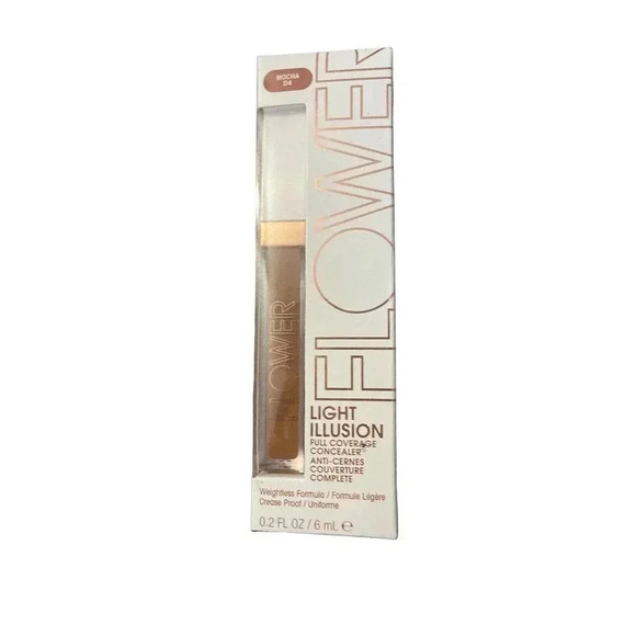 Flower Beauty Mocha D4 Light Illusion Full Coverage Concealer 0.2 Oz - Picture 1 of 2